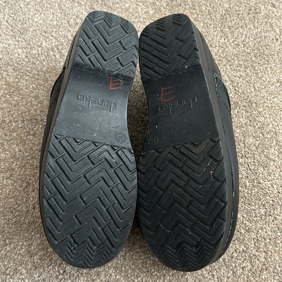 Dansko Professional Cabrio Black Leather Clog Size 38 N - Picture 9 of 11